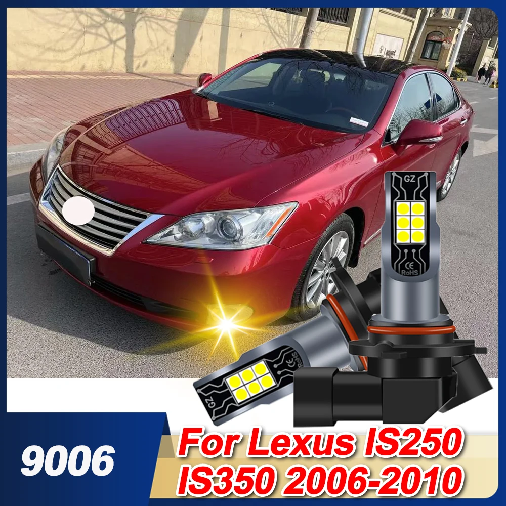 

For Lexus IS250 IS350 2006 2007 2008 2009 2010 9006 LED Fog Light 3000K Super Yellow 20000LM Driving Fog Lights