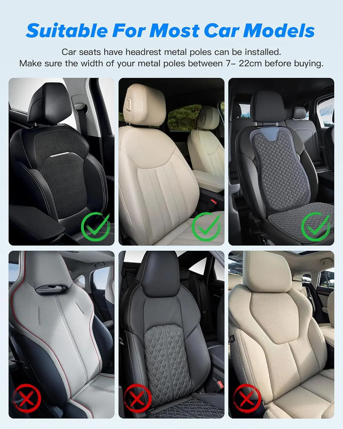 Oreiller pour appui-tête de voiture, mise à niveau 2025 360 °   Appui-tête de voyage rotatif, liaison à 3 points réglable, mousse à mémoire de forme épaisse et respirante