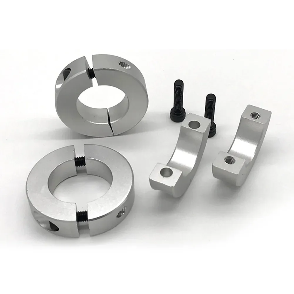 1pc 13-30mm Shaft Collar Aluminum Alloy Fixed Rings Clamps Collar Double Splits Typs Diameter Shaft Clamp Types