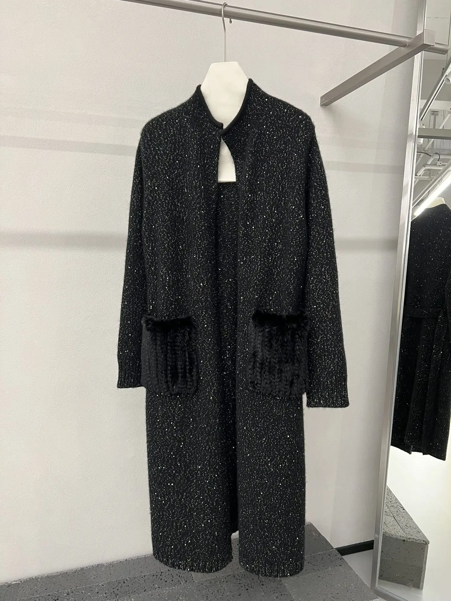 

Осень-зима 2024, новое элитное роскошное кашемировое пальто, женское пальто из меха норки, зимнее пальто из норки