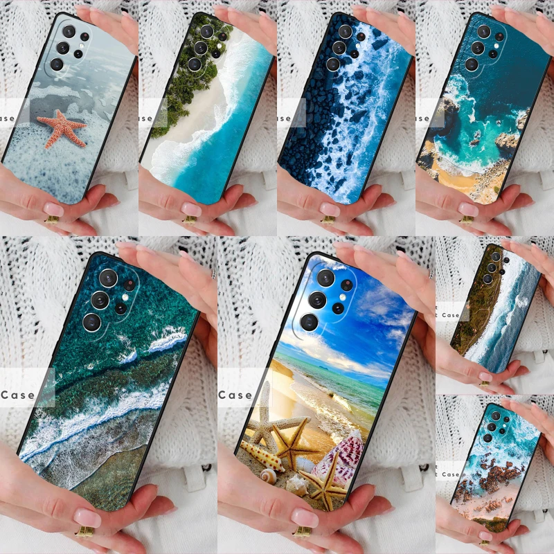 The Sea Waves Beach Phone Cover Case for Samsung Galaxy S26 Ultra S20 FE Note 10 S24 S23 S21 S25 Plus S22