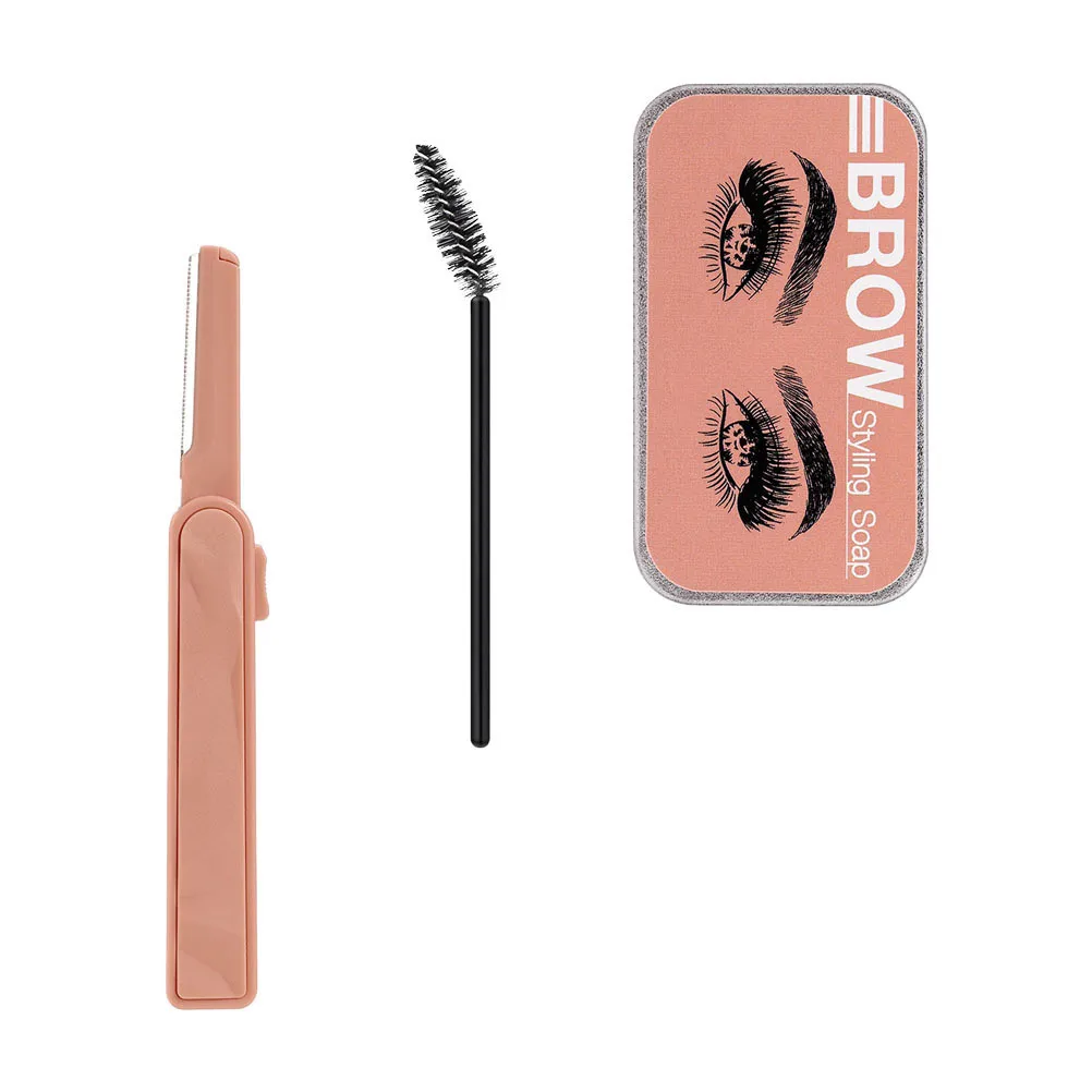 3Pcs Natural Eyebrow Wax Soap Clear Shaping Tool for Defined Voluminous Brows Water Activated Brow Styling Wax Eyebrow Pomade
