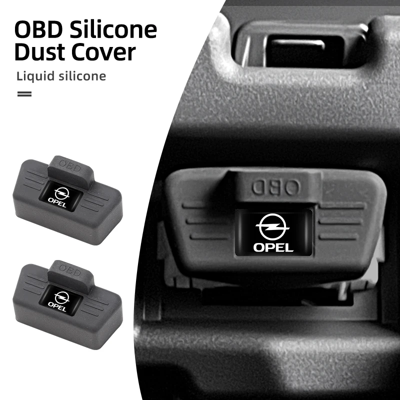 Car OBD Port All-in-One Dust Cover Silicone Clogging Cap Auto Accessories For Opel Corsa Astra Insignia Vectra Zafira Meriva