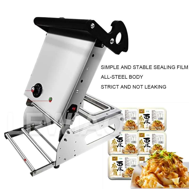 Commercial Fresh Box Sealing Machine Takeaway Disposable Lunch Steak Cooked Packing Maker