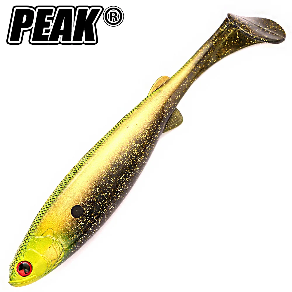 PEAK Soft Paddle Tail Swimbait, 21 cm/73 g lebensechter weicher Köder, Salzwasser-Süßwasser-Angelköder für Hechtbarsch-Wels, Raubtier