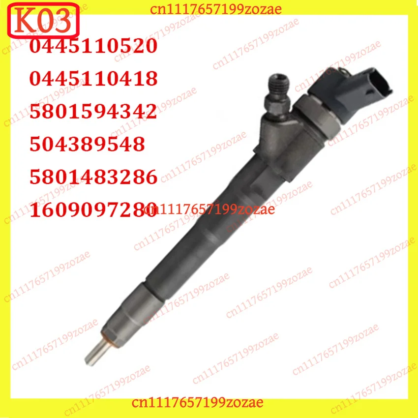 New Diesel Fuel Injectors for FIAT Ducato Iveco Daily Citroen Peugeot 2.3D 0445110520 0445110418 5801594342 504389548 1609097280
