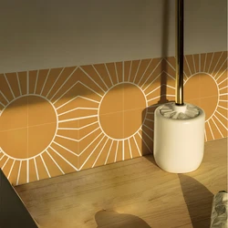 Floor Waterproof Vinyl Wall Tiles Sticker for Home Decor, Self-Adhesive Peel and Stick Backsplash Tile Decals for Kitchen Bathro