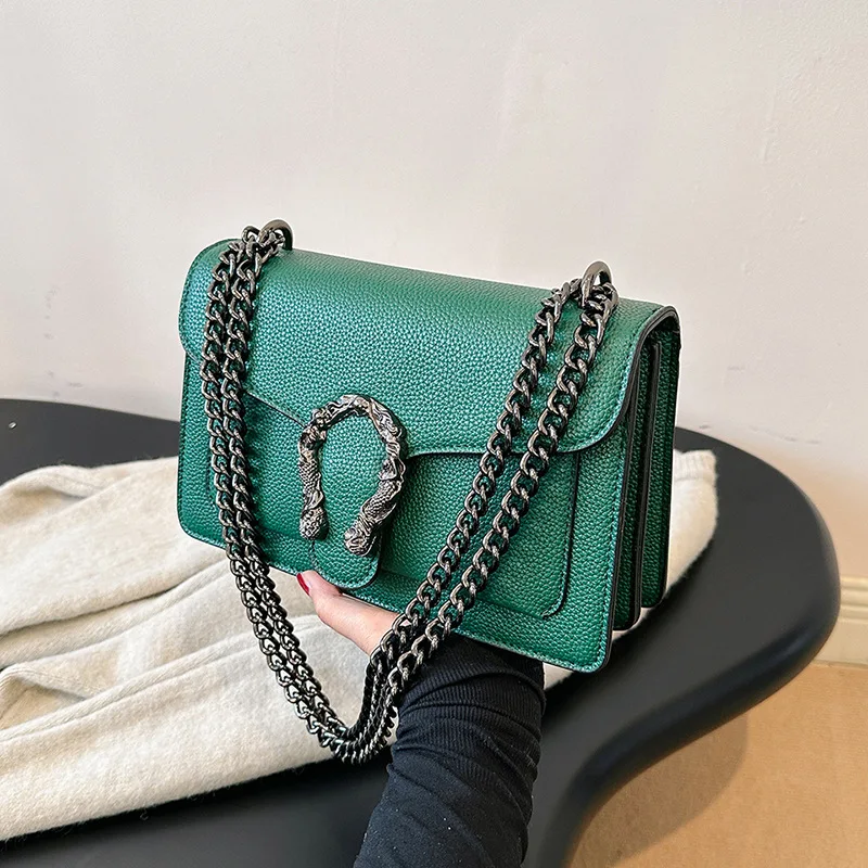 

‌2025 Dionysus Vintage Square Bag - Elegant Chain Strap Crossbody Purse for Women, Retro Shoulder Handbag with Adjustable Strap