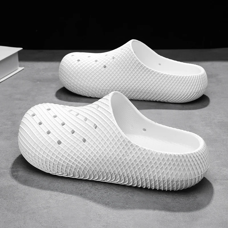 Beach Slippers Men Summer Breathable Textured Clogs Strap Non Slip Waterproof Garden Indoor Outdoor EVA Men's Shoes view 3