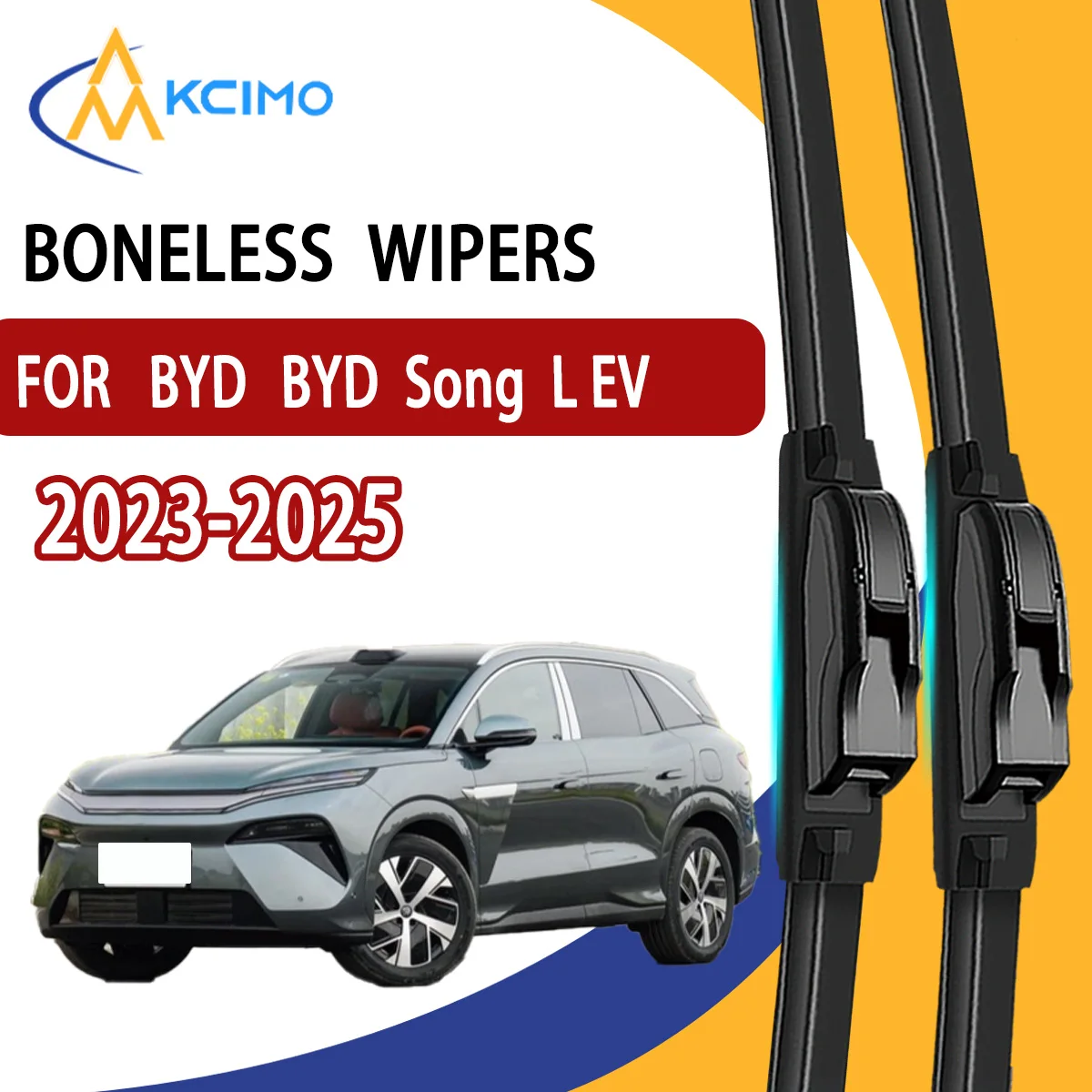 

2Pcs Front Windshield Wiper Blades For BYD Song L EV 2023-2025 Windscreen Window Car Accessories