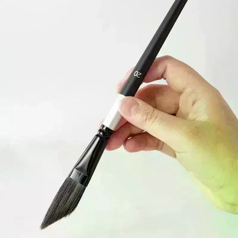 1/4pcs Hand Painted Art Drawing Brush Art Pull Wire Paint Brush Gouache Nylon Hair Knife Shaped Watercolor Pens Water Painting
