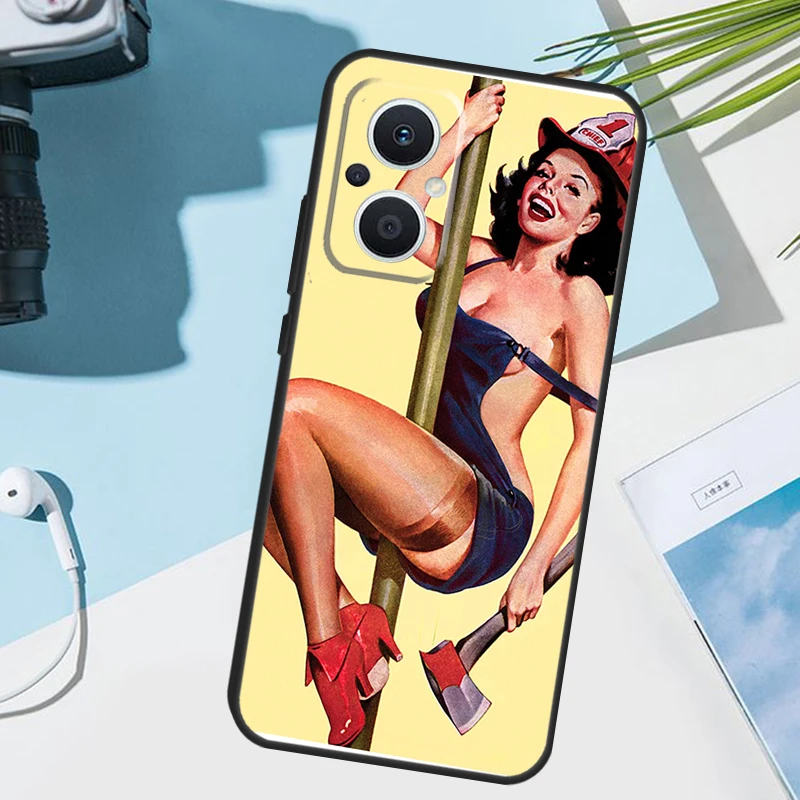 Pin Up Girl Cover For OPPO Reno 14 F 13 12 11 10 Pro 11F 12F 13F 7 8 Lite OPPO Find X9 X8 X6 X5 Pro Case #6