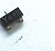 Surface mount voltage stabilizing transistor BZX84-C15 BZX84C15 SOT23 with silk-screened code Y4, 15V/0.35W