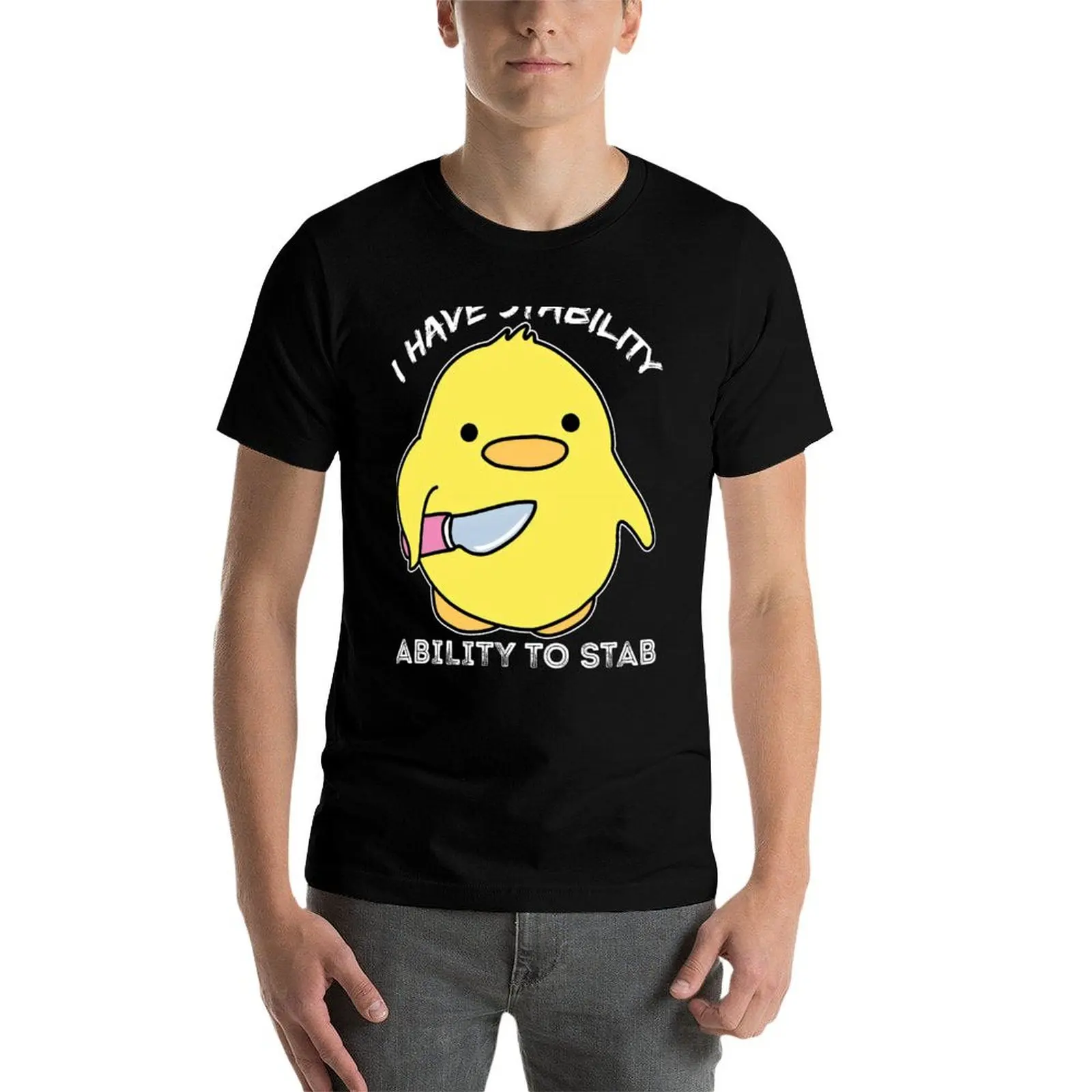 I Have Stability Ability To Stab T-Shirt t shirt men luxury brand man t shirt heavy cotton