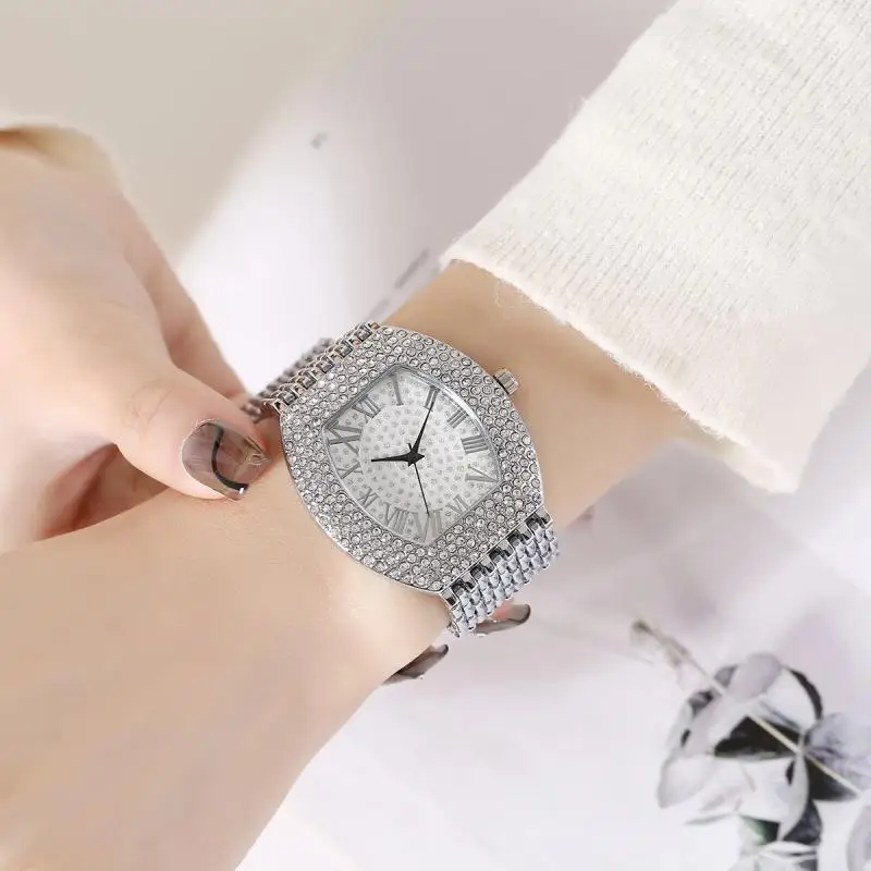 New Fashion Women Watches Stainless Steel Strip Quartz Watch Clock Fashion Casual Relogio Feminino Girl Student Women Wristwatch