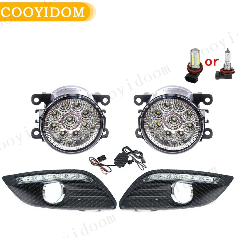 

Car Front Driving Lamp Foglight Daytime Running light Drl White Yellow 12V Car LED DRL For Ford Focus 2 mk2 2008 2009 2010 2011