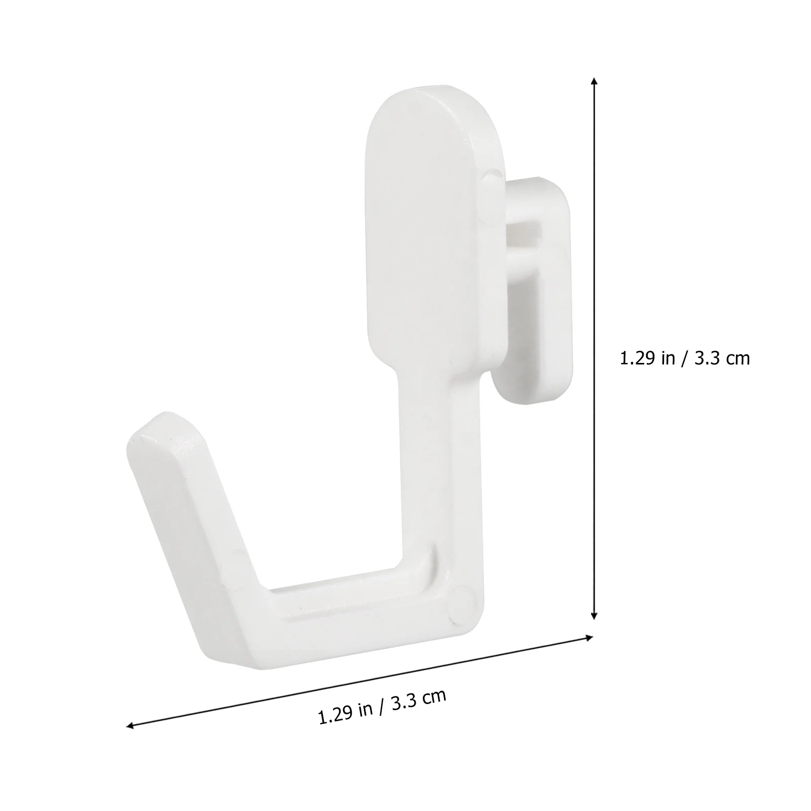 

20pcs Pegboard Hook Shelf Hanger J Shape Storage Hook For Workshop Garage Organizer Display Holder Plastic Mounting Bracket