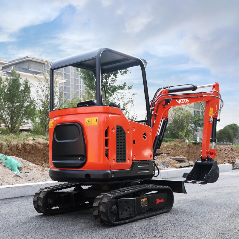 Mini excavadora de 1000kg, miniexcavadora de 2,5 toneladas, precio a la venta con accesorio, CE, EPA