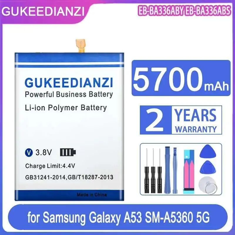 

Аккумулятор мобильного телефона EB-BA336ABY EB-BA336ABS 5700 мАч для Samsung Galaxy A53 SM-A5360 A5360 A33 5G