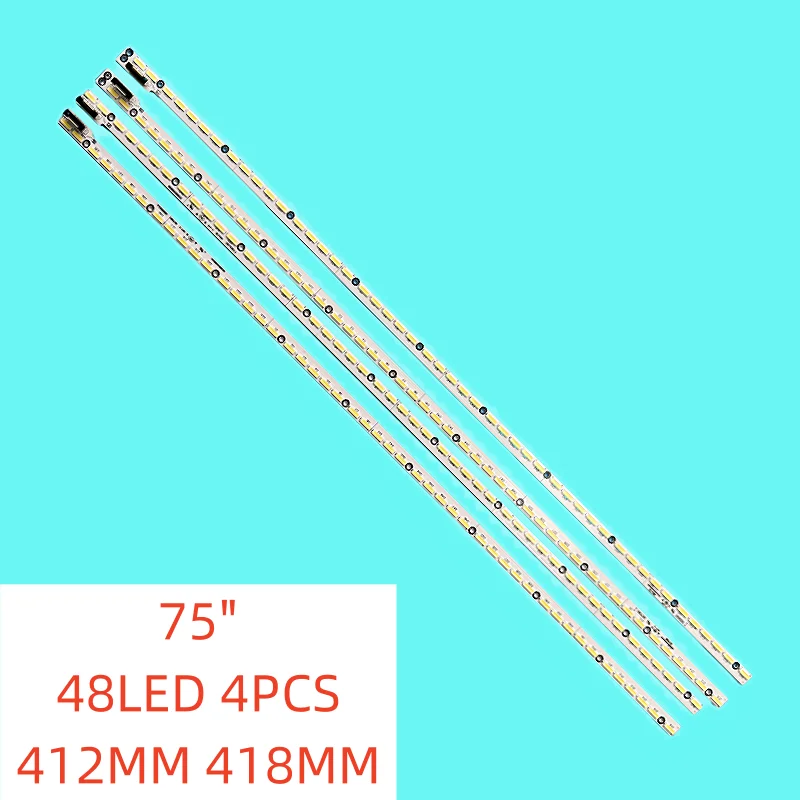 

4pcs 48lamp LED Backlight Strip 75G 675E8900 for 6202B000B7000/6000/5000/4000 75Q3TM 75E8900 LED75XT900X3DU LED75W20 LED75G9100