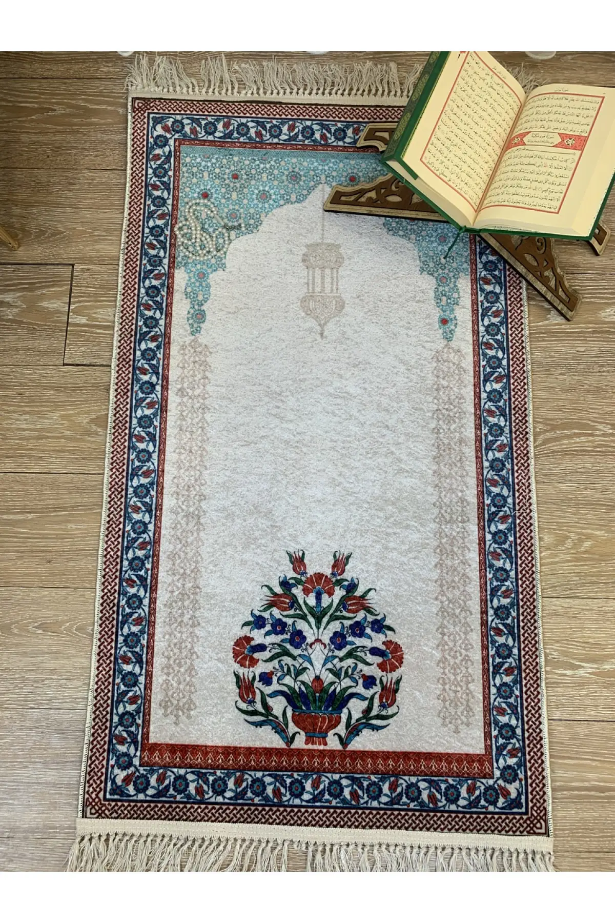 

DOLBOVI Seccade fringed (latex base) 75x125 size Meditation Rug