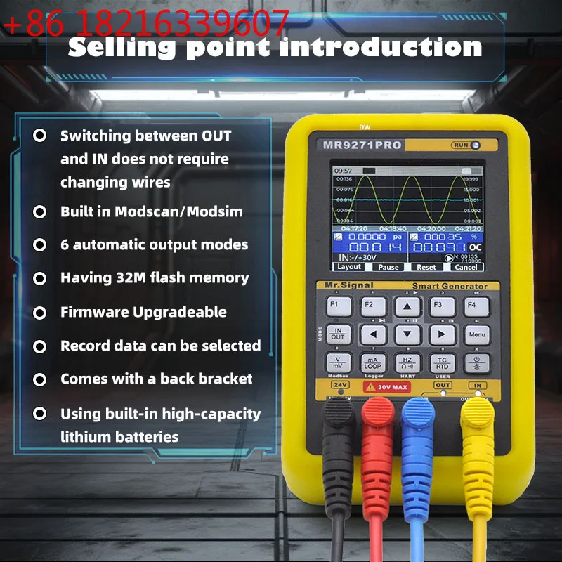 YAO MR9271PRO Multifunctional Signal Generator 4-20mA HART Communicator Simplex/Duplex Mode For Modbus Debugging