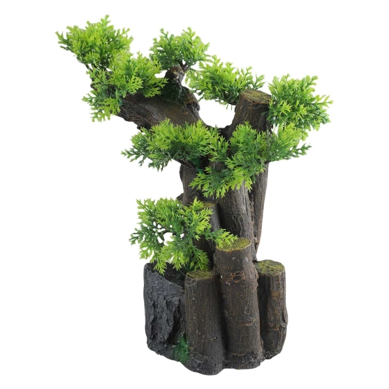 

Aquariums Landscaping Water Plant Ornaments Fish Pine Scenery Decoration T21C