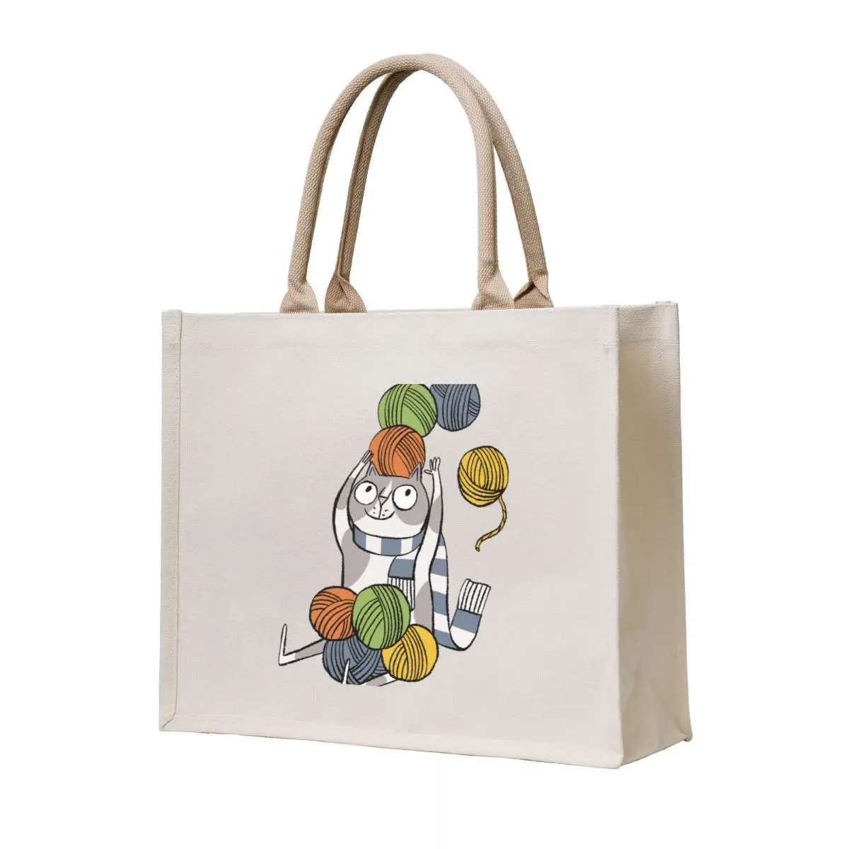 

Wool Kitten Tote Bag shopper bag women canvas cloth bag woman hand bags