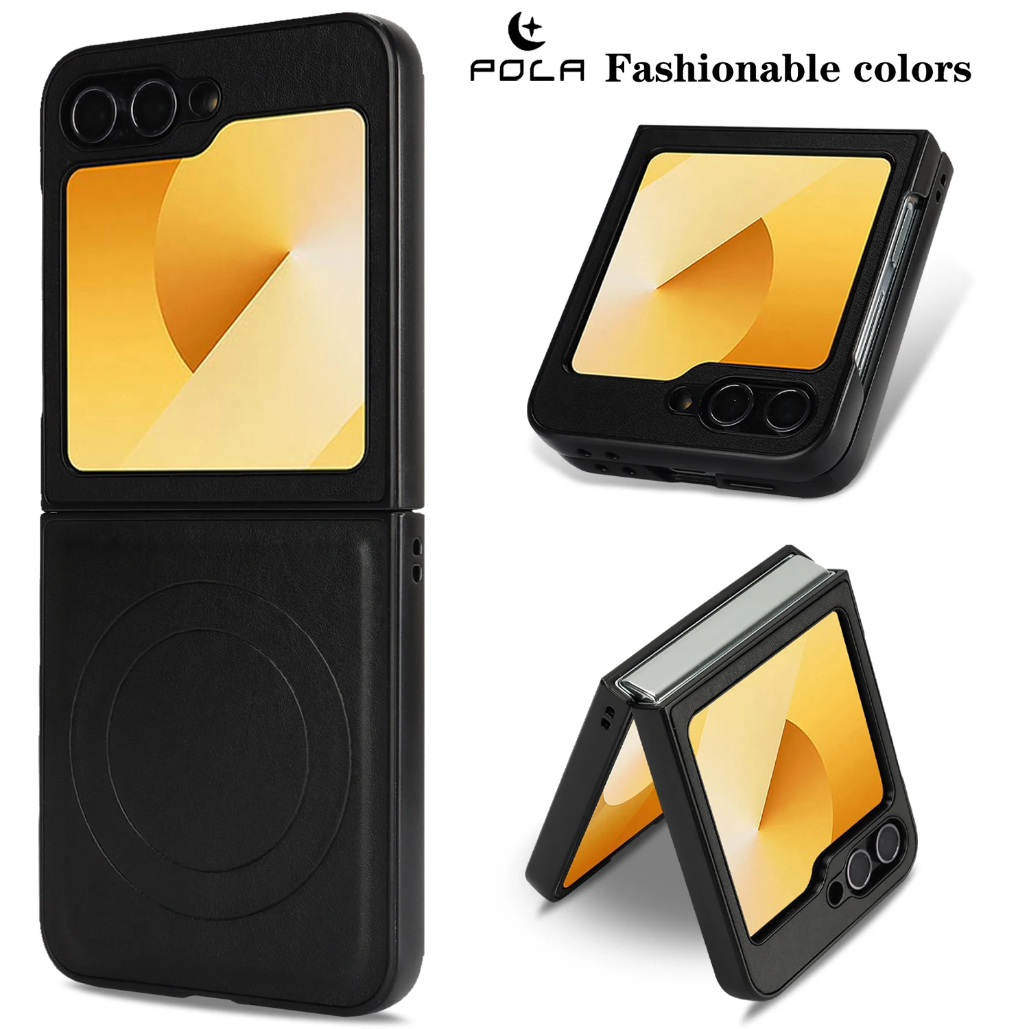 

Новый Oca Samsung Z Flip4 5 6 серии имитация кожаного защитного чехла модный кожаный чехол