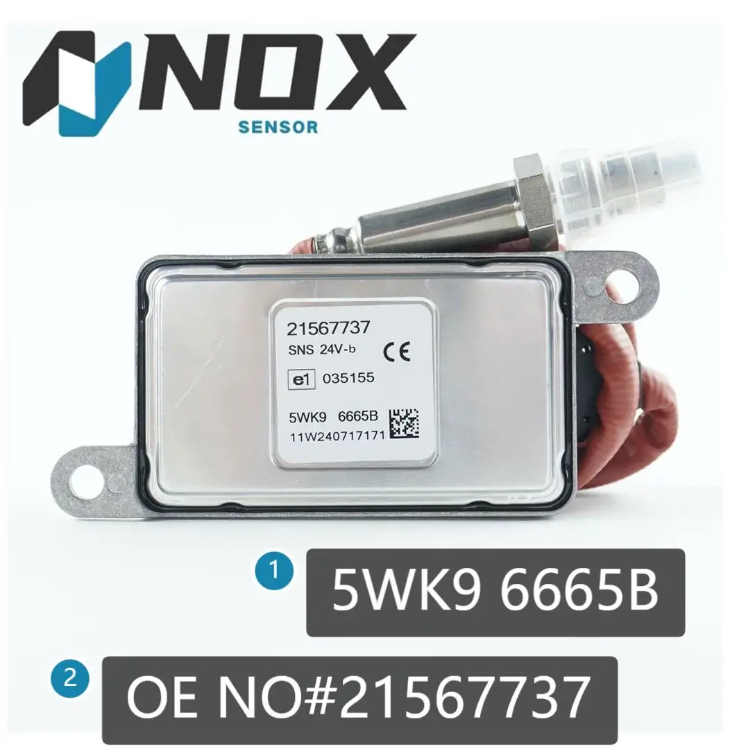 

21567737 Nitrogen Oxide Nox Sensor For Volvo Truck EURO6 FH4 FM4 Renault 22827991 5WK96665B 5WK9 6665B