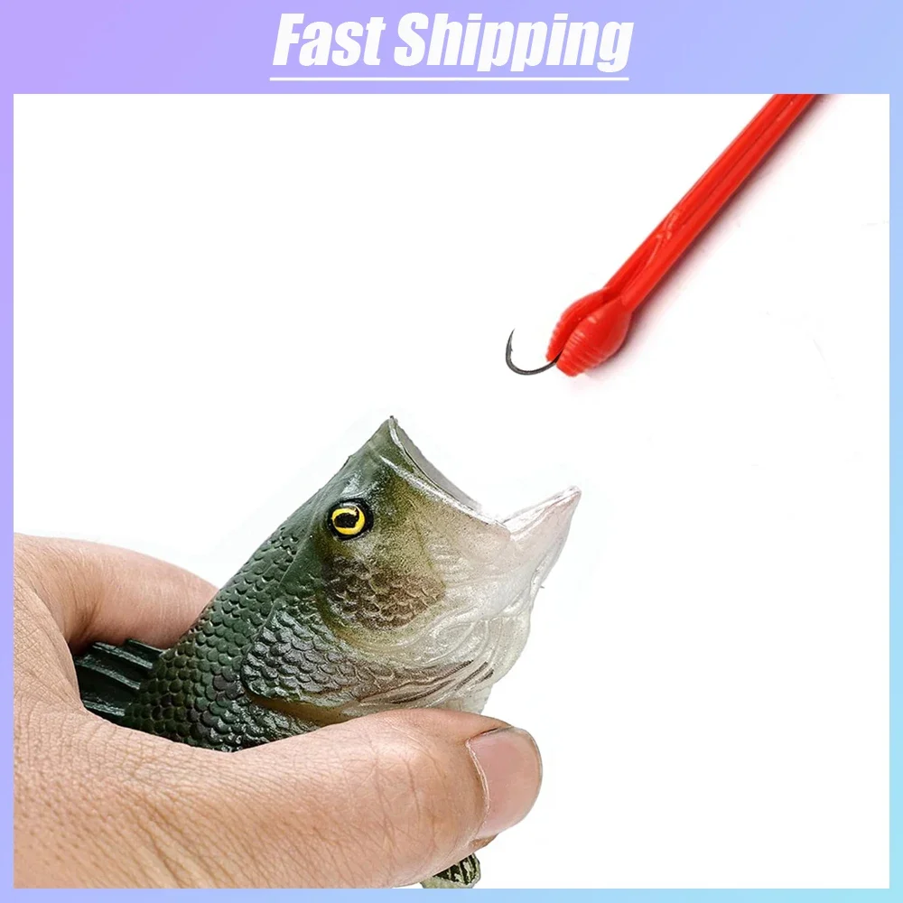 

1pc Red Fishing Unhook Disgorger Tool Fishing Hook Remover Tool 4mm/5mm Double Headed Fish Extractor Detacher Accessories