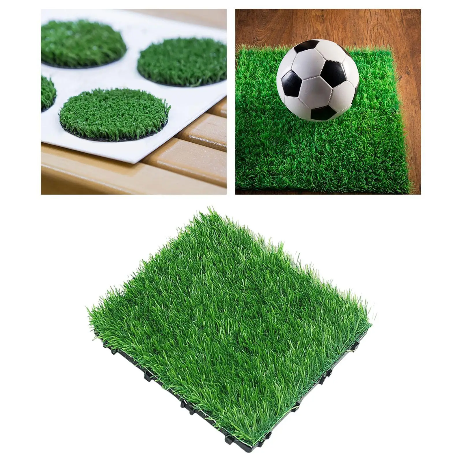 

Artificial Grass Turf Tile Realistic 12" x 12" for Outdoor Photo Prop Indoor