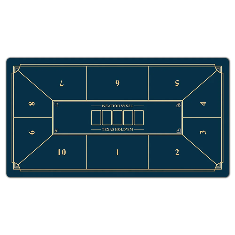 Texas Hold 'em Poker Table mMat Exquisite and Creative Design Rubber Entertainment Accessories