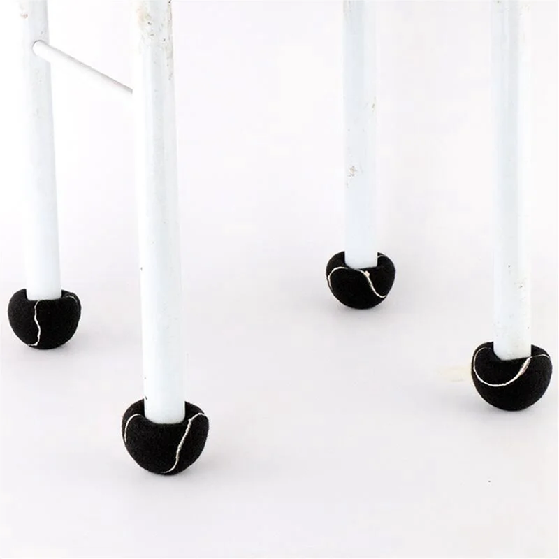 

8 шт. предварительно вырезанный теннисный мяч Walker для ножек мебели и защиты пола, сверхмощное долговечное фетровое покрытие, серый