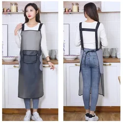 Kitchen Apron Dinner Party Cooking Apron Adult Baking Accessories Waterproof Fabric Printed Cleaning Tools