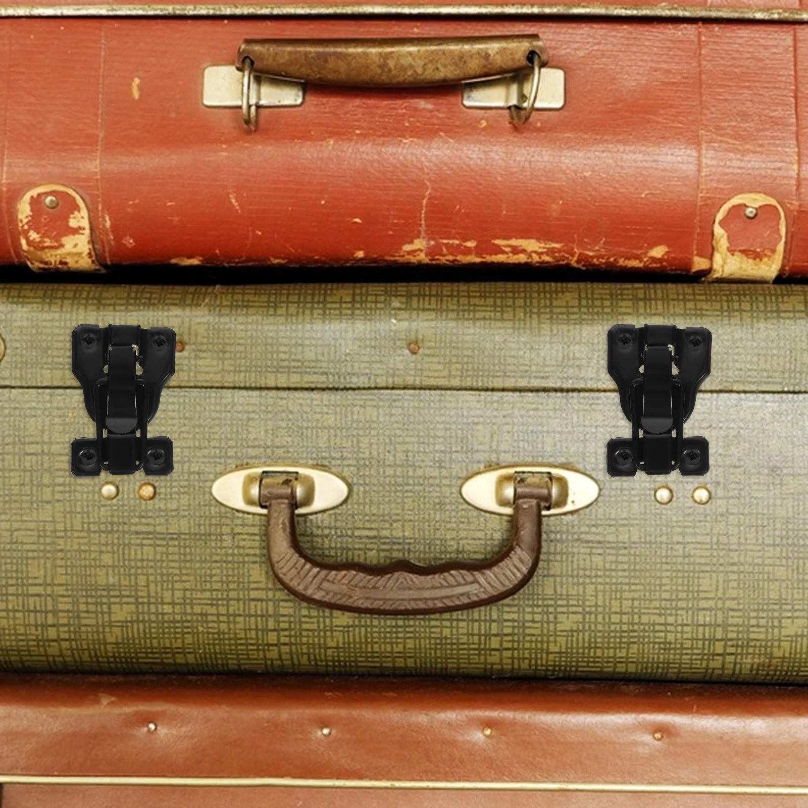 

6Pcs Duckbilled Hasp Toggle Latch Retro Vintage Metal Lock for Wooden Box Jewelry Chest Cabinet Toolbox Metal Latches Hardware