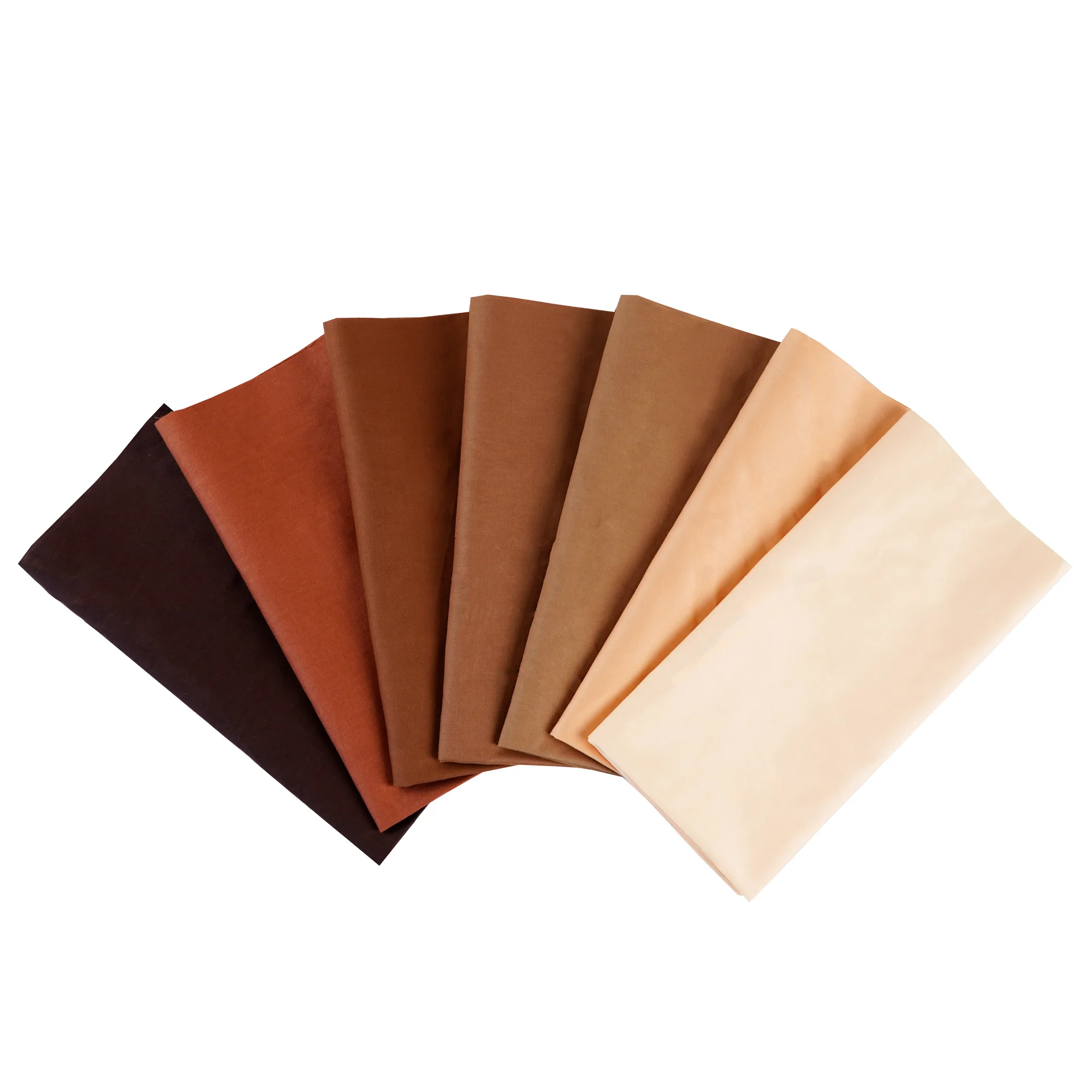 7PCS 25 X 25cm/50 X 50cm Squares Cotton Craft Plain Fabric Cloths for DIY Bundle Patchwork Quilting Sewing Scrapbooking Artcraft