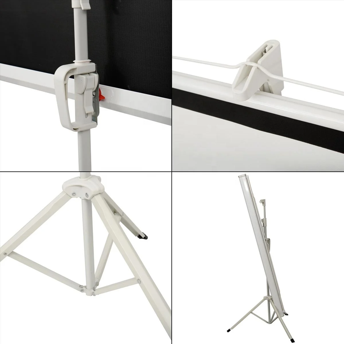 Outdoor Movie Screen with Tripod Stand - Portable Projector Screen for Camping & Backyard
