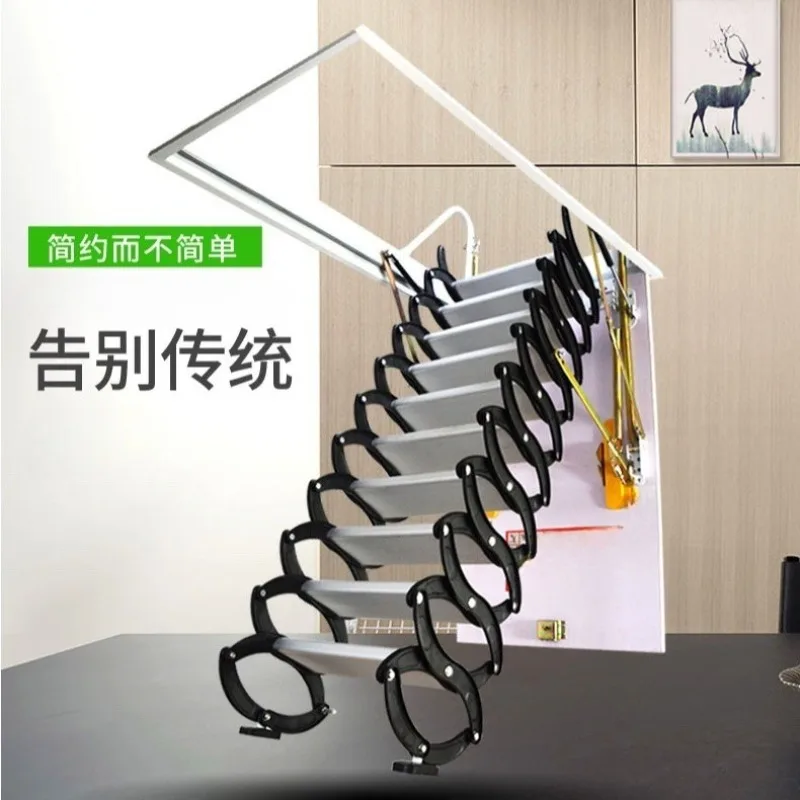 

Home indoor staircase villa duplex stretch staircase attic elevator ladder