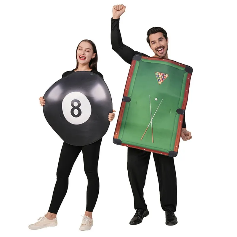 

Halloween Funny Couples Adult Performance Clothes Billiard Table Snooker Company Year End Party Stage Ethnic Costume Women