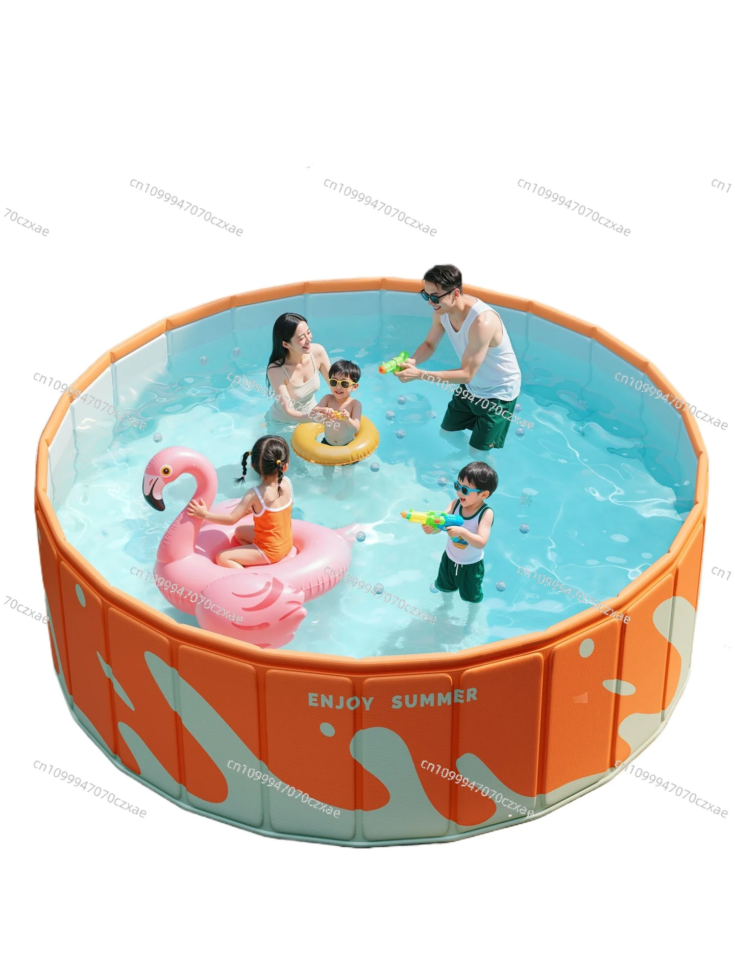 Household Non-inflatable Adult Swimming Pool, Large Outdoor Foldable