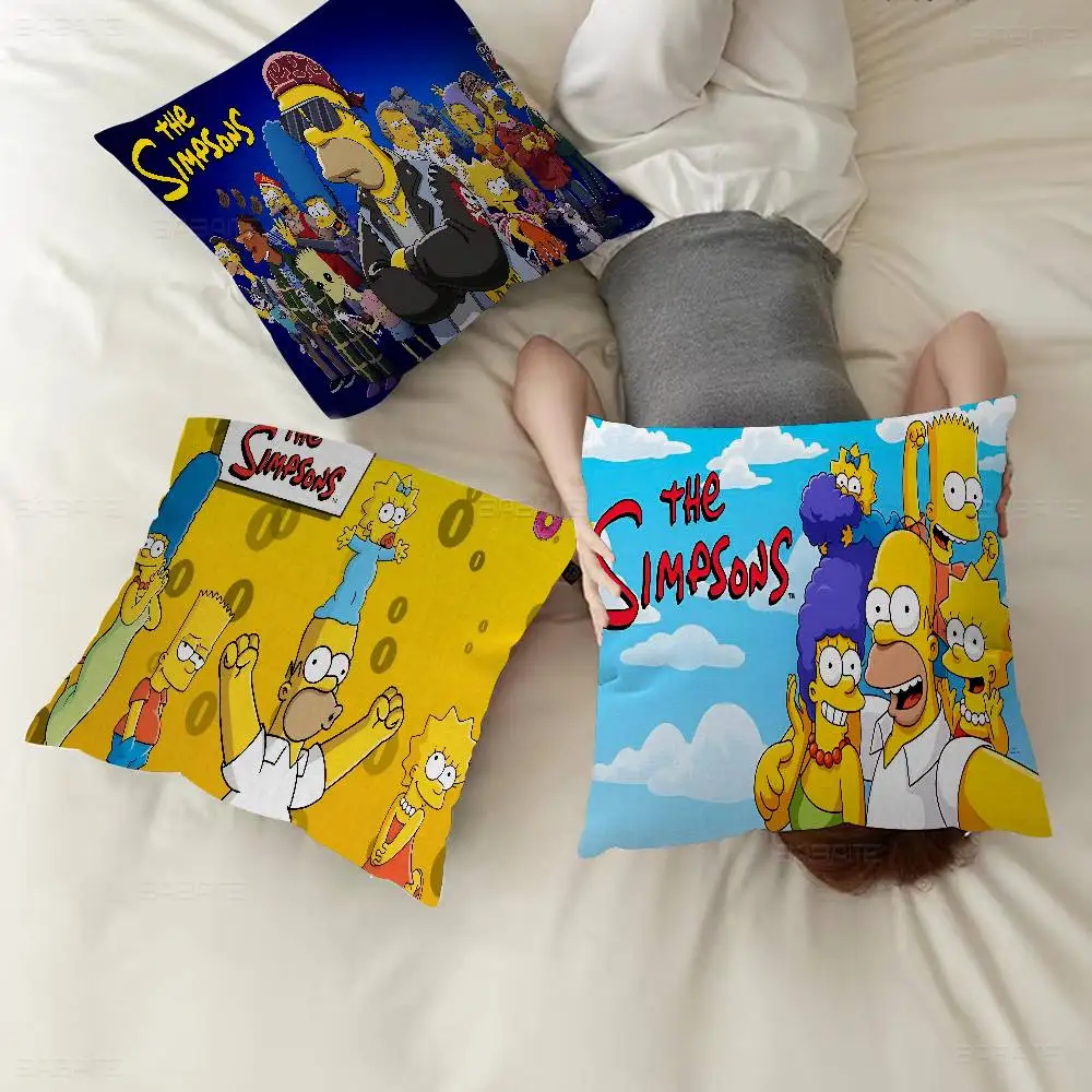 S-Simpson وسادة هدية ديكور المنزل والمكتب غرفة نوم أريكة غطاء وسادة السيارة 45x45 #1