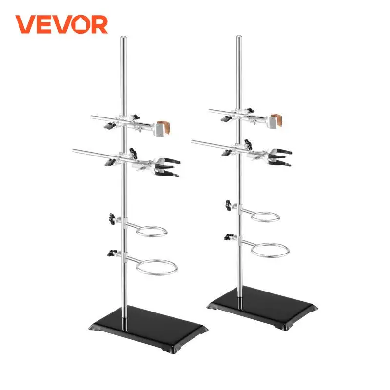 VEVOR Lab Stand Support Laboratory Retort 2 Sets Steel Lab Stand 23.6