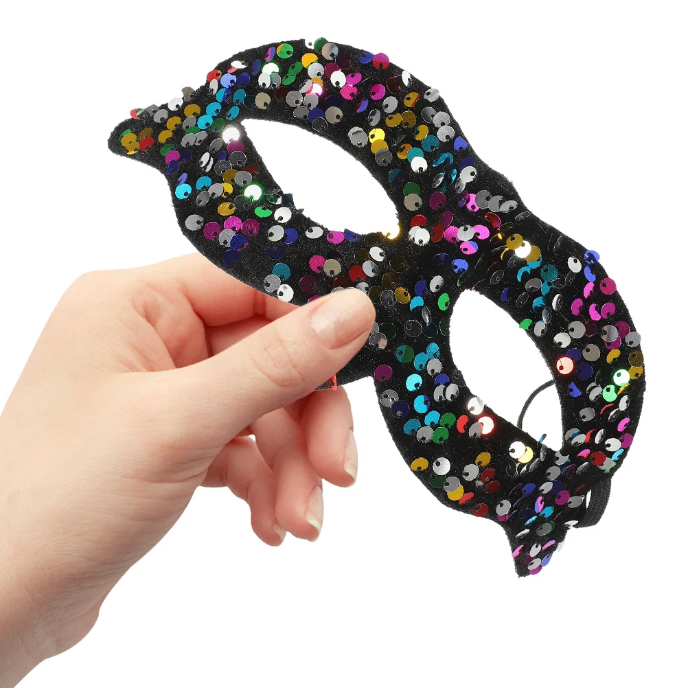

2pcs Sequin Masquerade Masks Vintage Party Mask For Women Men Carnival Prom Costume Decoration Ball Event Face Accessory