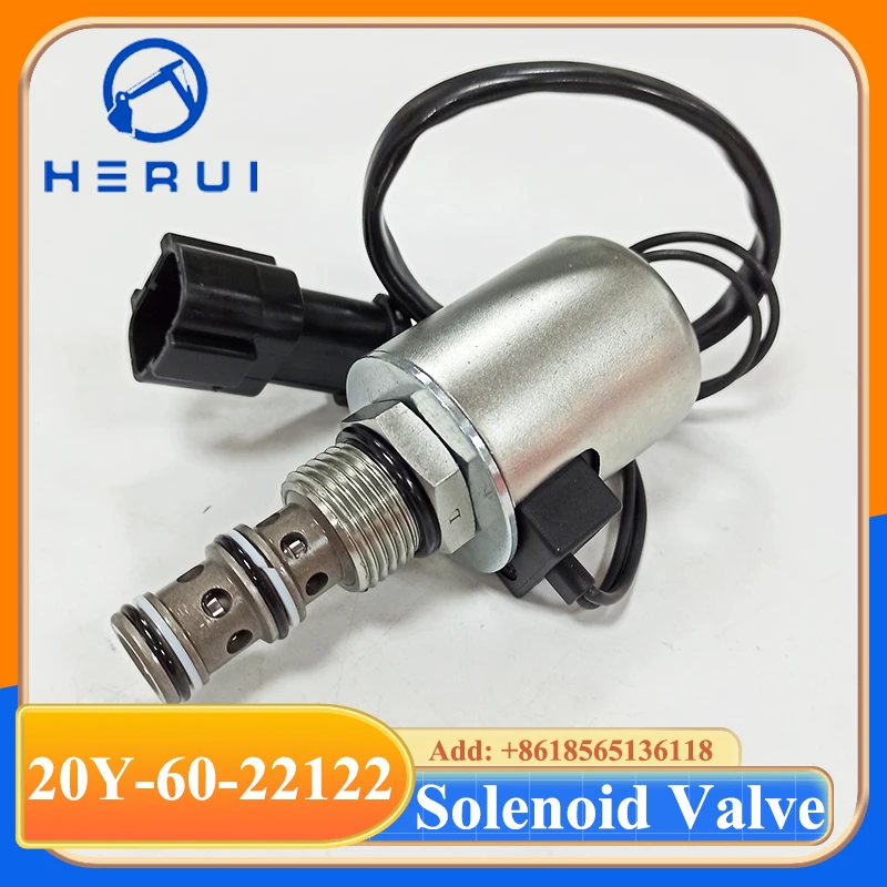 6D95 Rotary Revolution Solenoid Valve 20Y-60-22121 20Y-60-22122 20Y-60-22123 Solenoid For PC200-6 PC200EL-6K PC210LC-6K