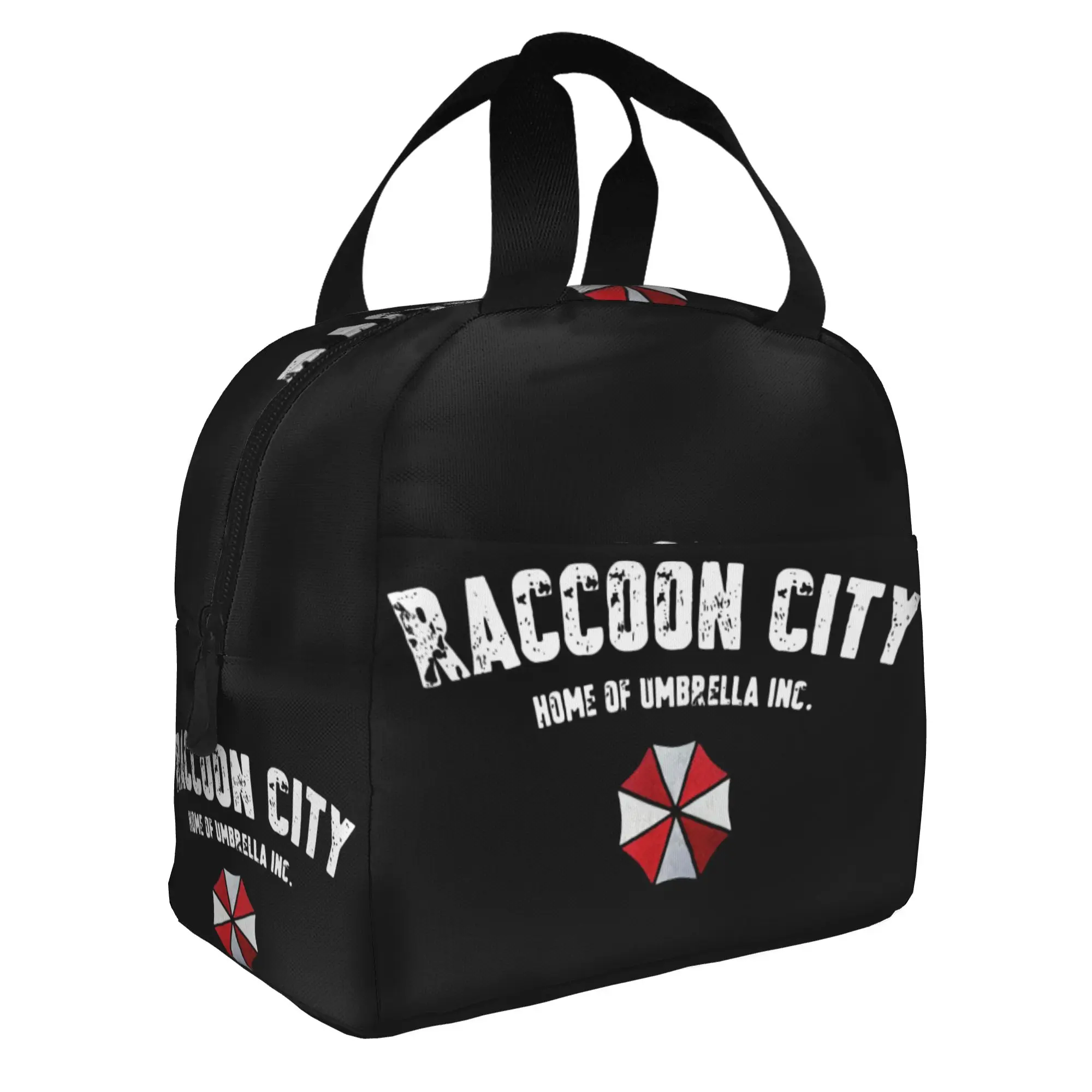 Raccoon City Home Of Umbrella Corporation Corp Resuable Lunch Boxes Video Game Thermal Cooler Food Insulated Bag Office Work