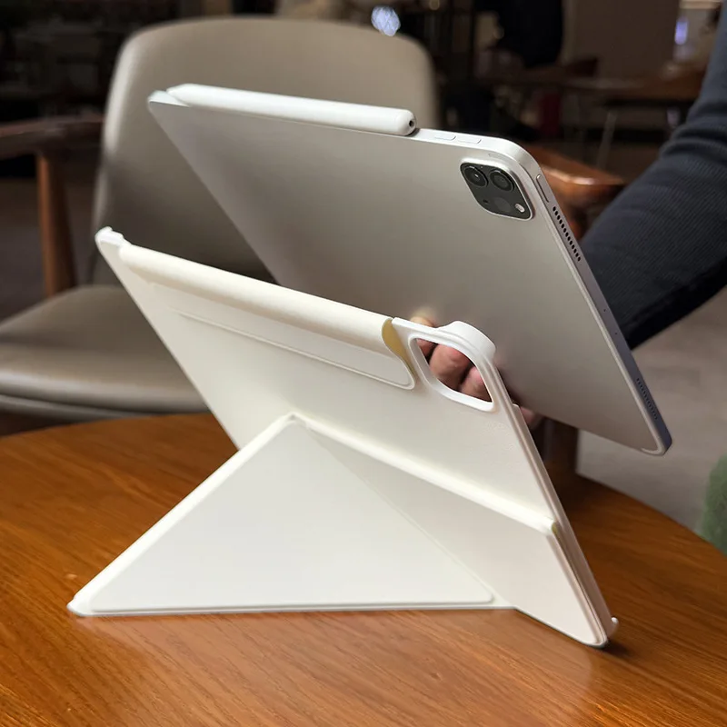 

Тонкий магнитный чехол для iPad Pro 11 12,9 13 M4 Складной чехол-книжка для iPad A16 11th 10th 10.9 Air 4 Air5 mini 6 7 Многоугольная подставка