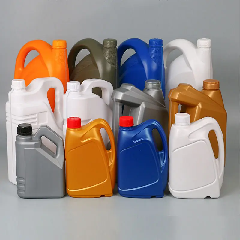Tanque plano de plástico de 1,2 ~ 2L, botella de aceite lubricante de 1,5 L, tanque de aceite, botella química de PE de 2L, botella anticongelante