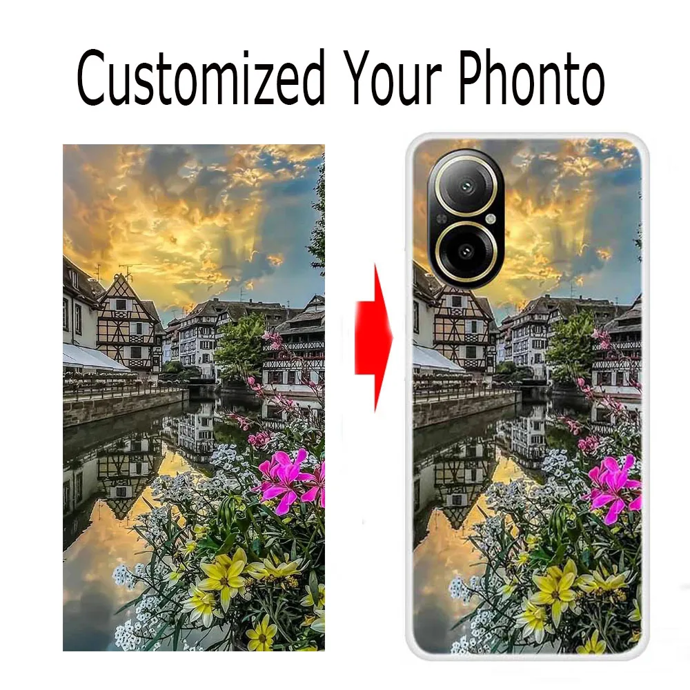 Customized Photo Case For Realme C67 4G Clear Tpu Back Cover Diy Picture Design…
