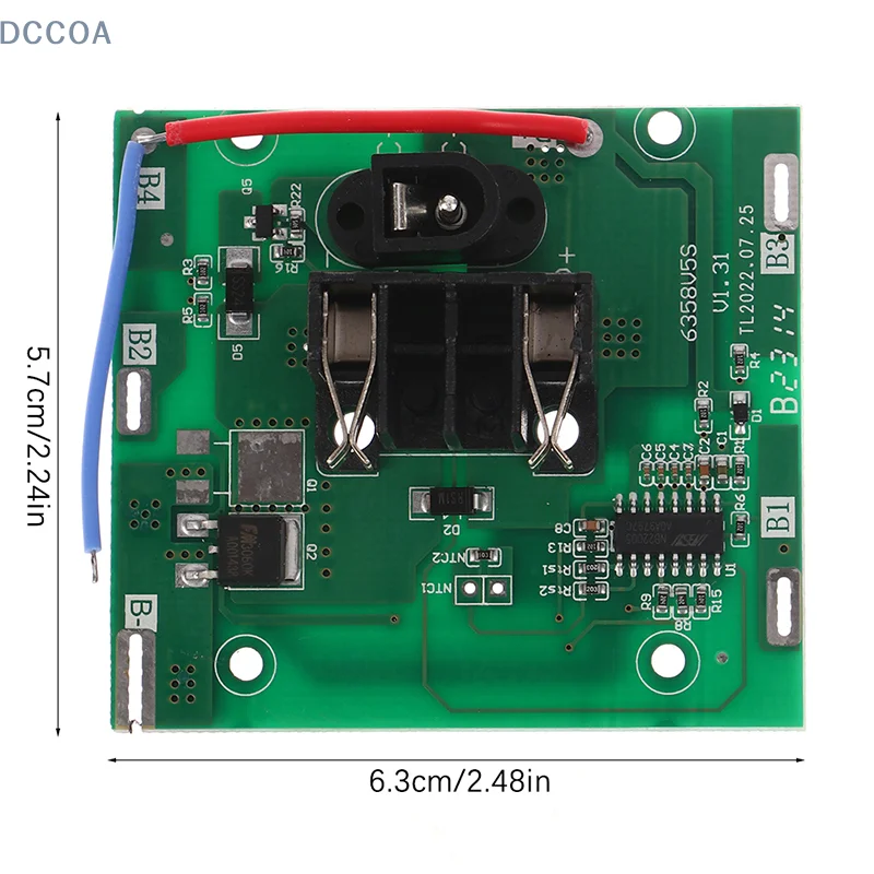 21v Bms 5s 20A Electric Angle Grinder 3.7V Li Ion Battery Protection PCB Board Drill Accessories